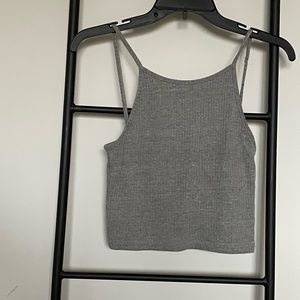 Brandy Melville Grey Cropped Tank